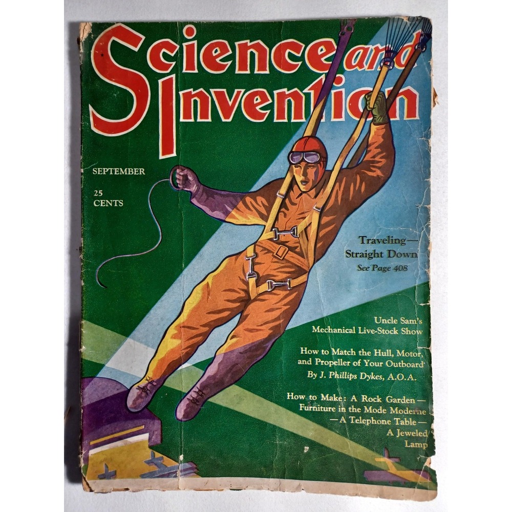 Vintage 1930 Science And Invention Magazine September Aviation Vol XVIII 209